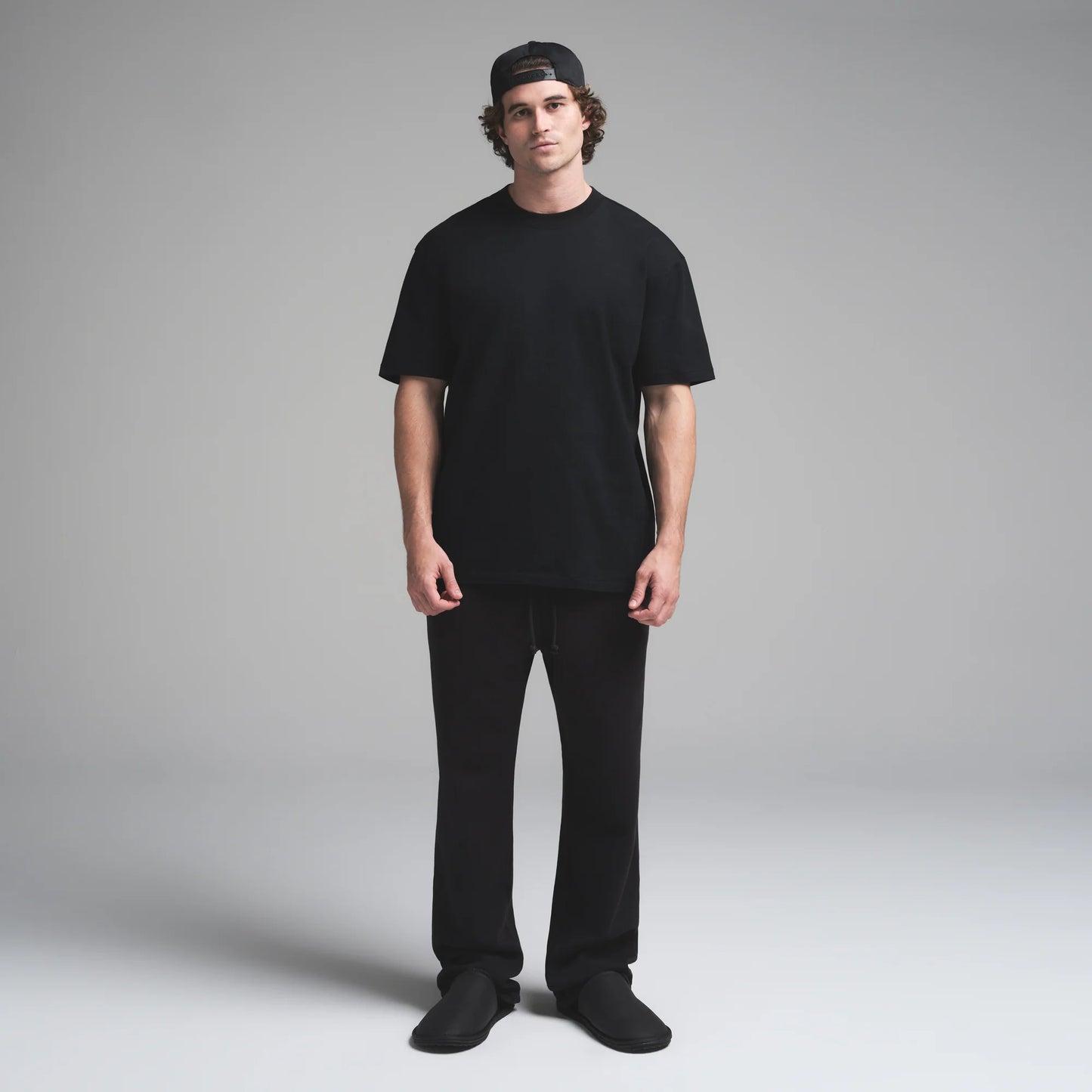 HEAVYWEIGHT COTTON MENS RELAXED T-SHIRT | OBSIDIAN