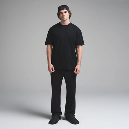HEAVYWEIGHT COTTON MENS RELAXED T-SHIRT | OBSIDIAN