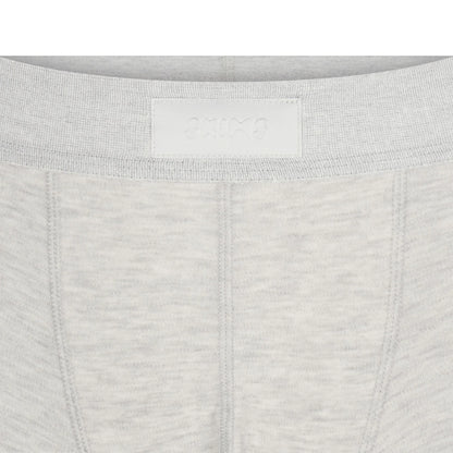 SKIMS COTTON MENS 5" BOXER BRIEF | LIGHT HEATHER GREY