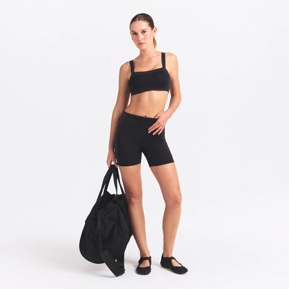 NikeSKIMS MATTE SHINE MIX 5" BIKER SHORT | OBSIDIAN AND IGNEOUS