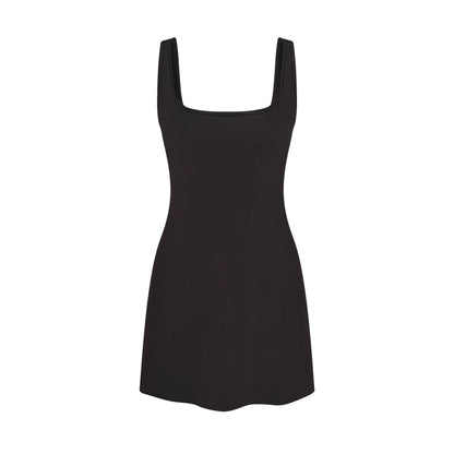 COTTON JERSEY MINI DRESS | SOOT