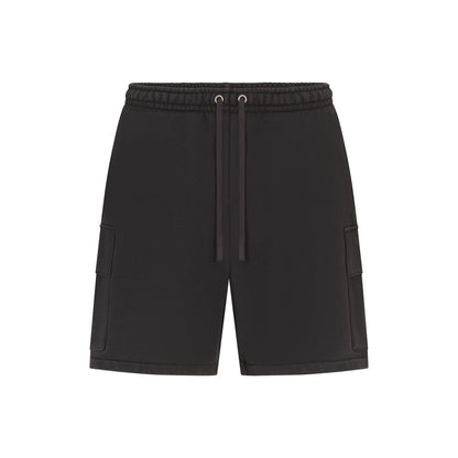 HEAVYWEIGHT FLEECE MENS CARGO SHORT | WASHED ONYX