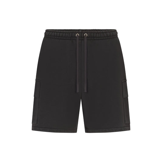 HEAVYWEIGHT FLEECE MENS CARGO SHORT | WASHED ONYX