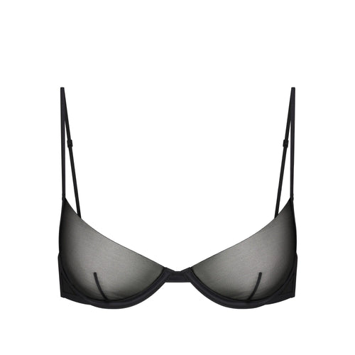INVISIBLE PLUNGE BRA | OBSIDIAN