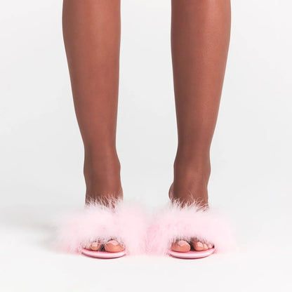 FEATHER KITTEN HEEL | CHERRY BLOSSOM