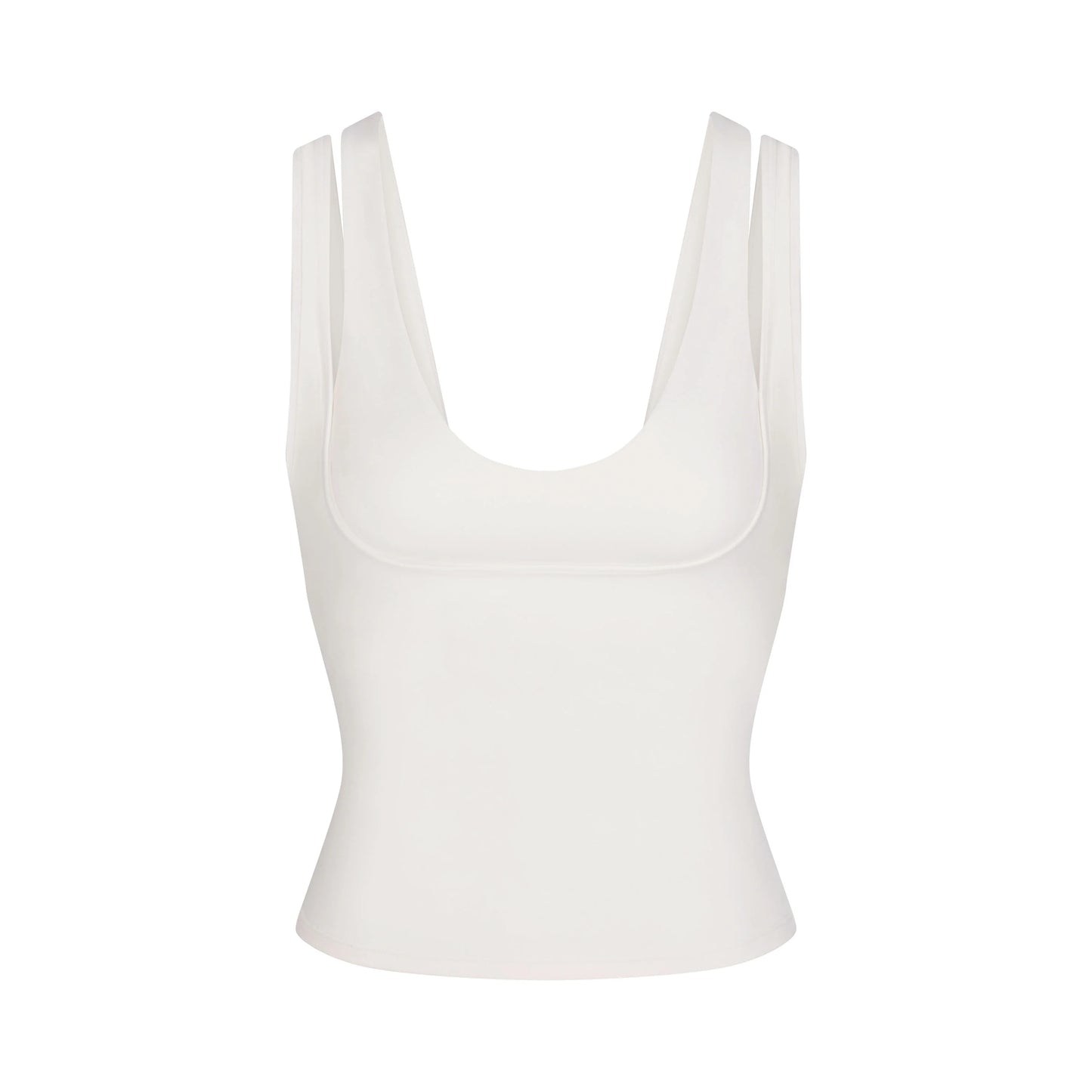 NikeSKIMS MATTE DOUBLE STRAP SCOOP TANK | IVORY