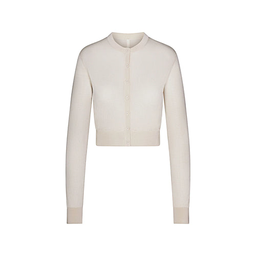 SLINKY KNIT CARDIGAN | BUFF
