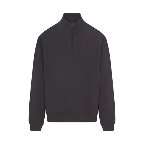 JERSEY LOUNGE MENS RELAXED QUARTER ZIP PULLOVER | ASH