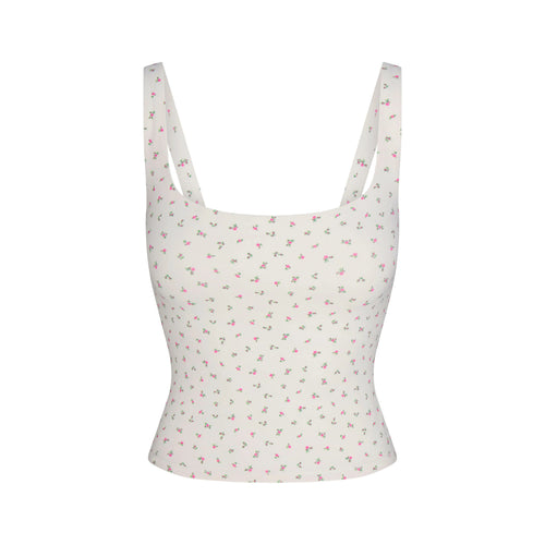 NikeSKIMS MATTE SQUARE NECK TANK | DITSY FLORAL PRINT