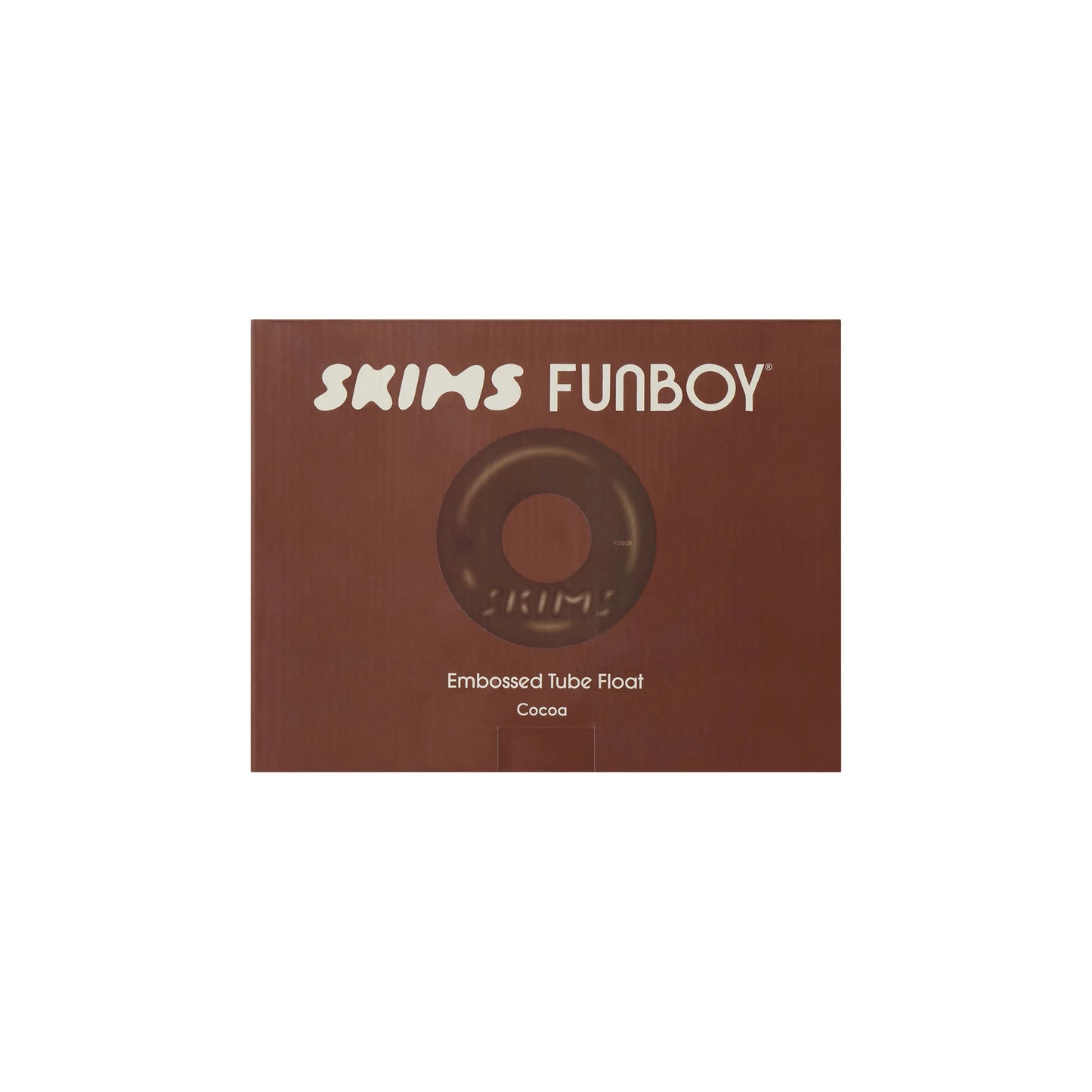 FUNBOY X SKIMS EMBOSSED TUBE FLOAT | COCOA