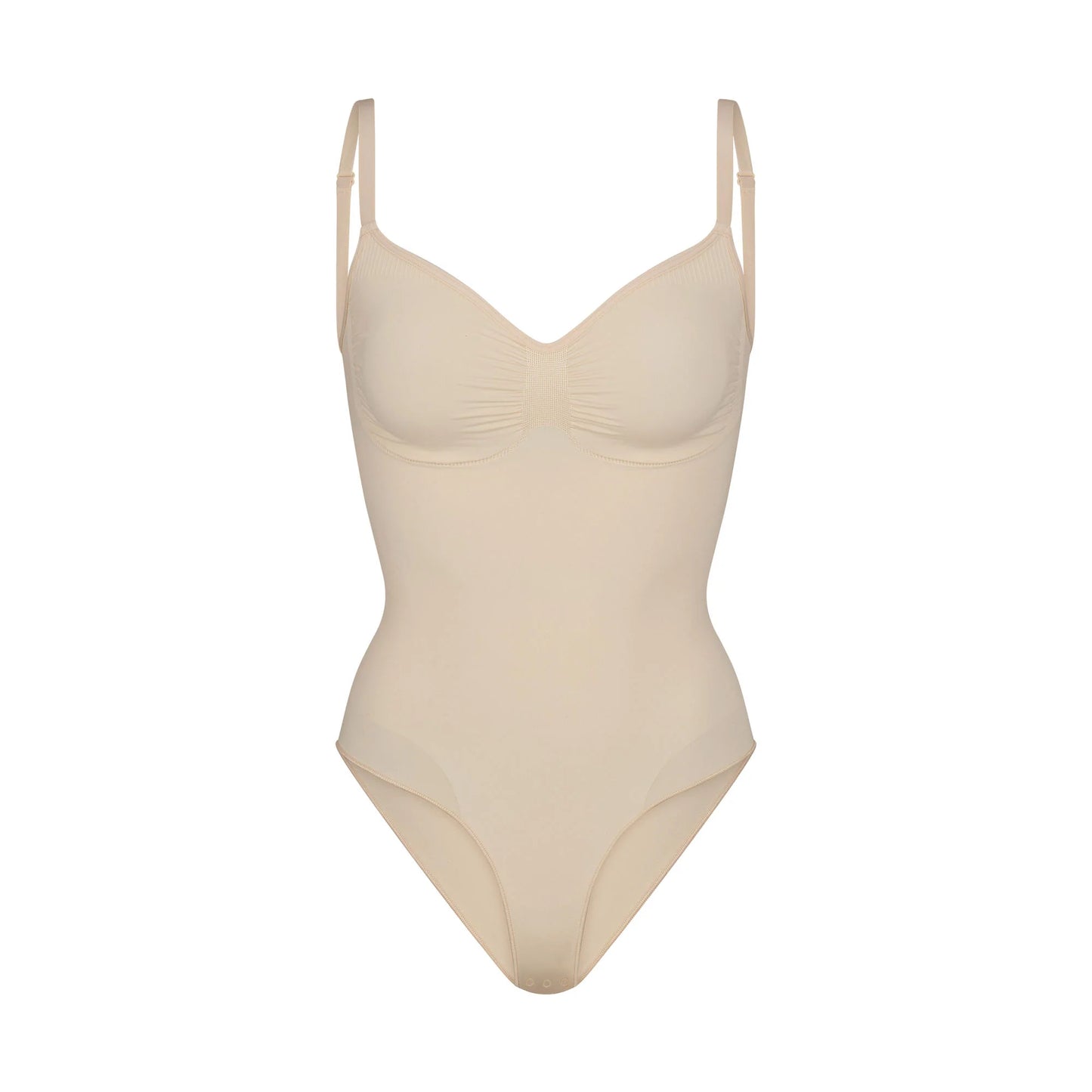 SEAMLESS SCULPT BRIEF BODYSUIT | SAND