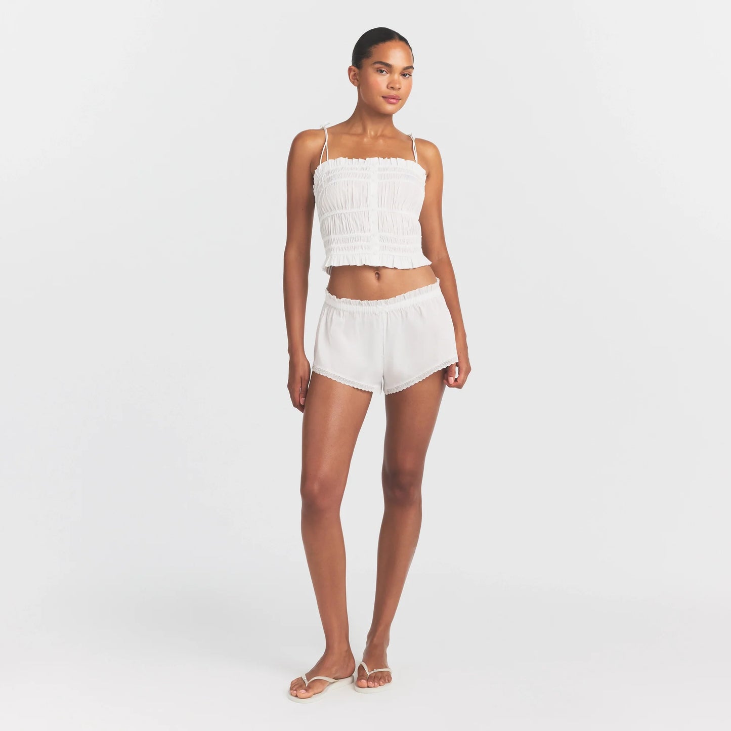 POPLIN APPAREL SHORT | SNOW