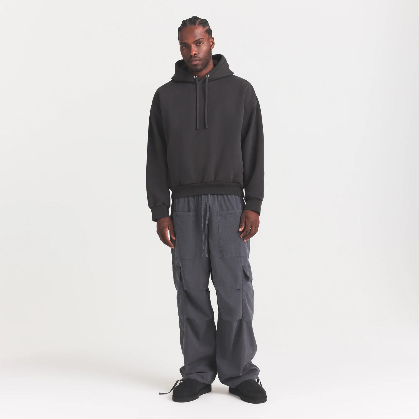 WOVEN MENS CARGO PANT | ASH