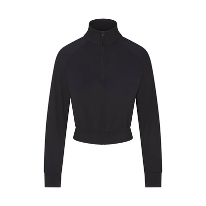 NikeSKIMS AIRY CROPPED TRACK JACKET | OBSIDIAN