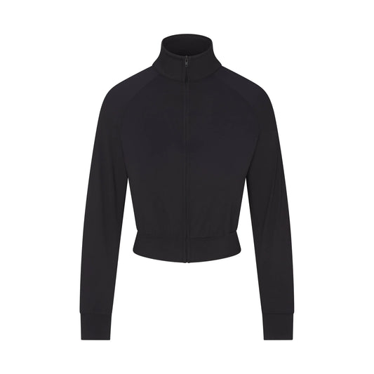 NikeSKIMS AIRY CROPPED TRACK JACKET | OBSIDIAN