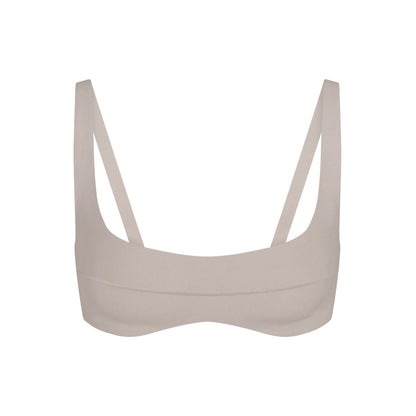NikeSKIMS STUDIO STRETCH SEAM FRONT MICRO BRA | LINEN
