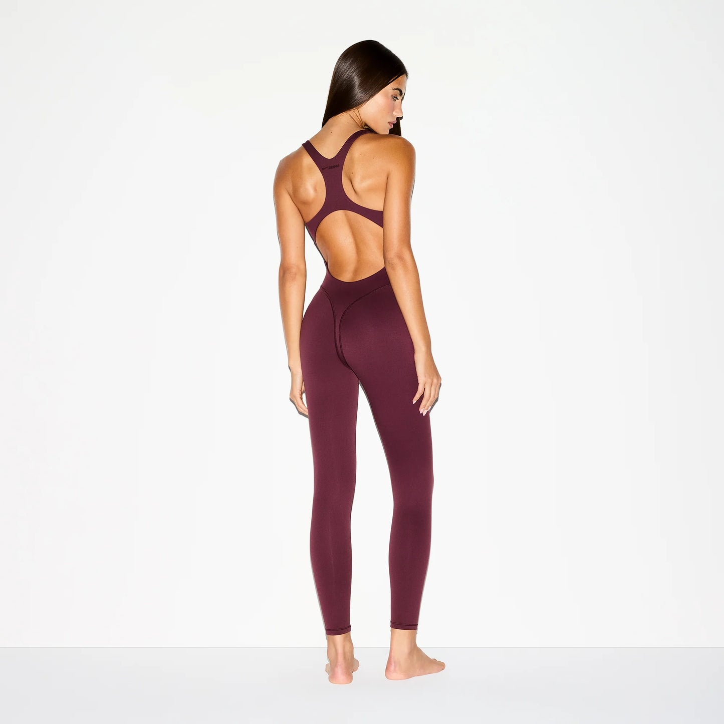 NikeSKIMS MATTE RACER LONG ONE PIECE | CURRANT