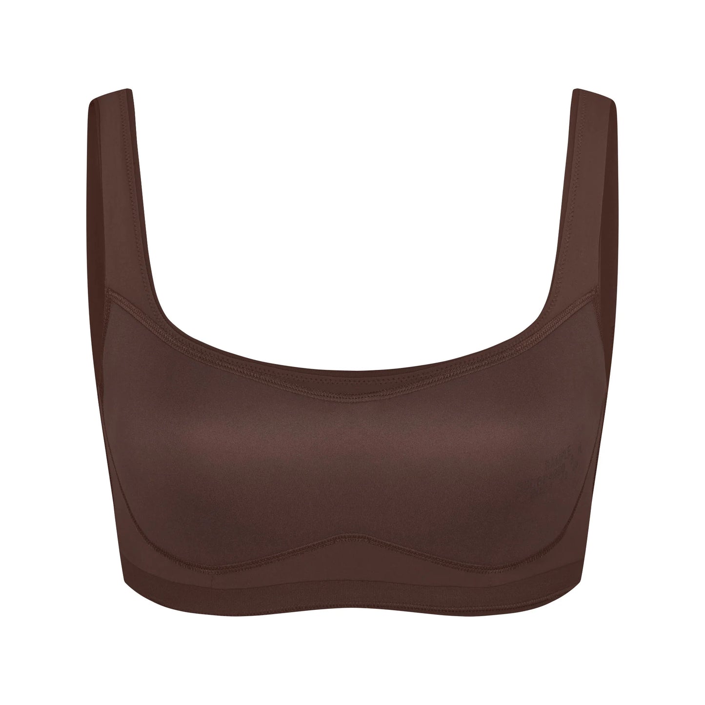 NikeSKIMS MATTE SCOOP NECK BRA | DARK SEPIA
