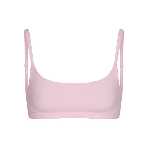 EVERYDAY COTTON SCOOP BRALETTE | PEONY