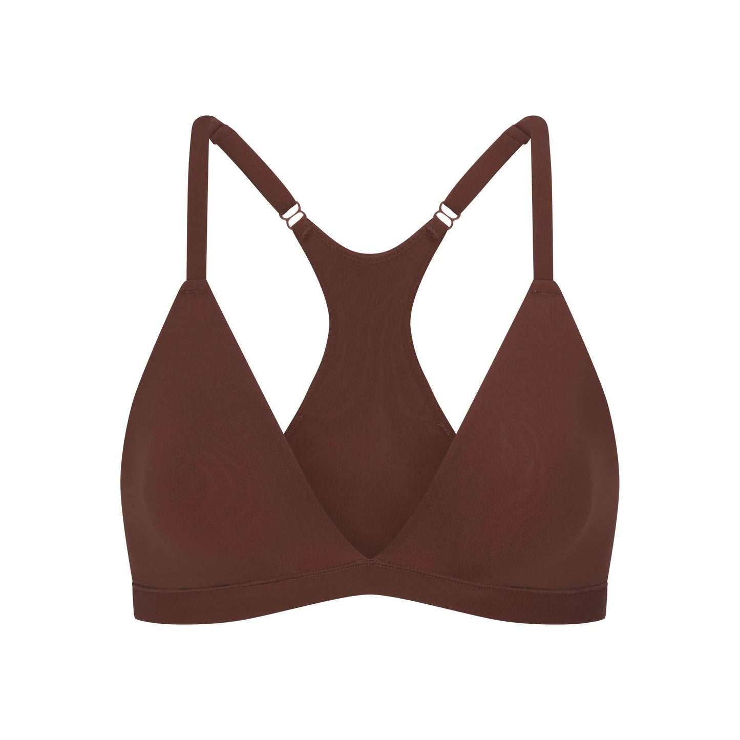 FITS EVERYBODY RACERBACK TRIANGLE BRALETTE | COCOA
