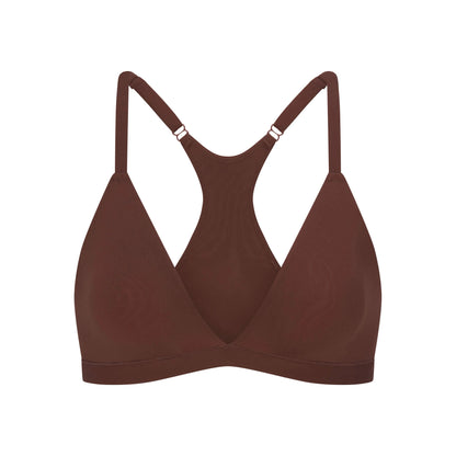 FITS EVERYBODY RACERBACK TRIANGLE BRALETTE | COCOA