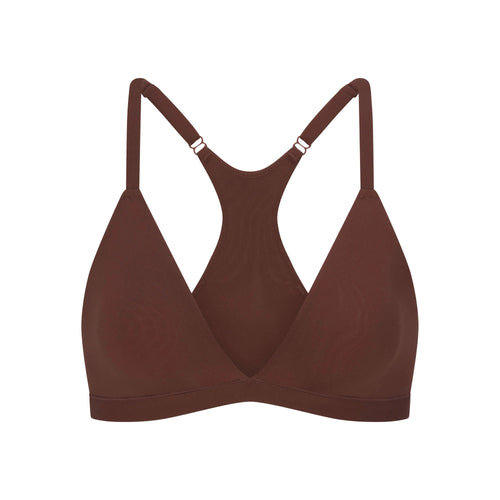 FITS EVERYBODY RACERBACK TRIANGLE BRALETTE | COCOA
