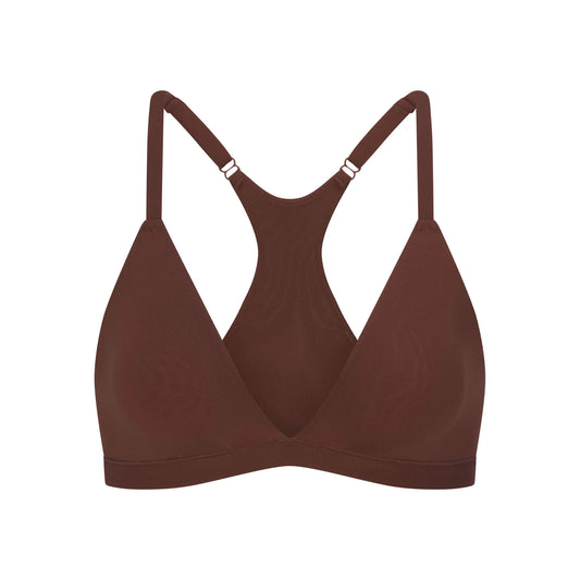 FITS EVERYBODY RACERBACK TRIANGLE BRALETTE | COCOA