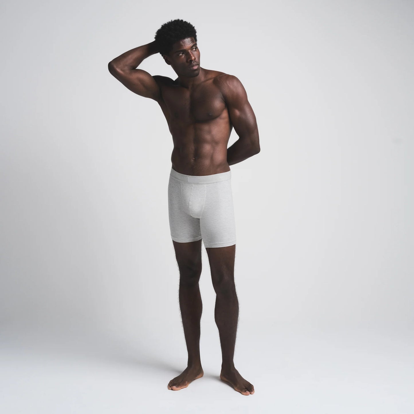 SKIMS COTTON MENS 5" BOXER BRIEF 5-PACK | HEATHER MULTI