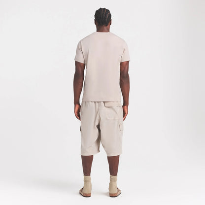 SKIMS COTTON MENS CLASSIC T-SHIRT | STONE