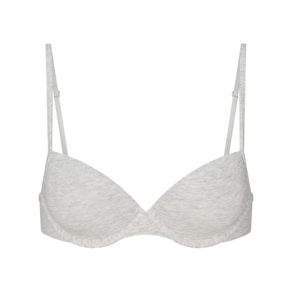 EVERYDAY COTTON T-SHIRT BRA | LIGHT HEATHER GREY