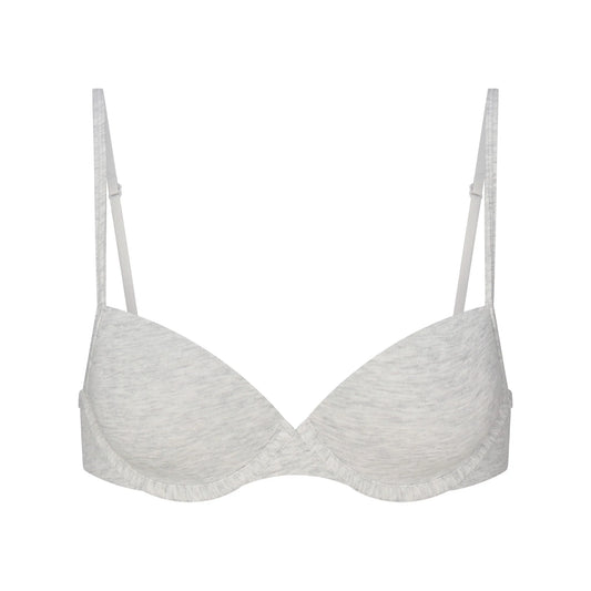 EVERYDAY COTTON T-SHIRT BRA | LIGHT HEATHER GREY