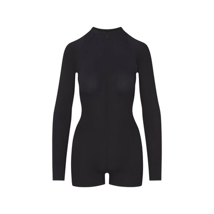 NikeSKIMS AIRY LONG SLEEVE ONE PIECE | OBSIDIAN