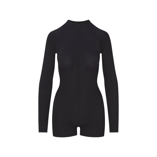 NikeSKIMS AIRY LONG SLEEVE ONE PIECE | OBSIDIAN
