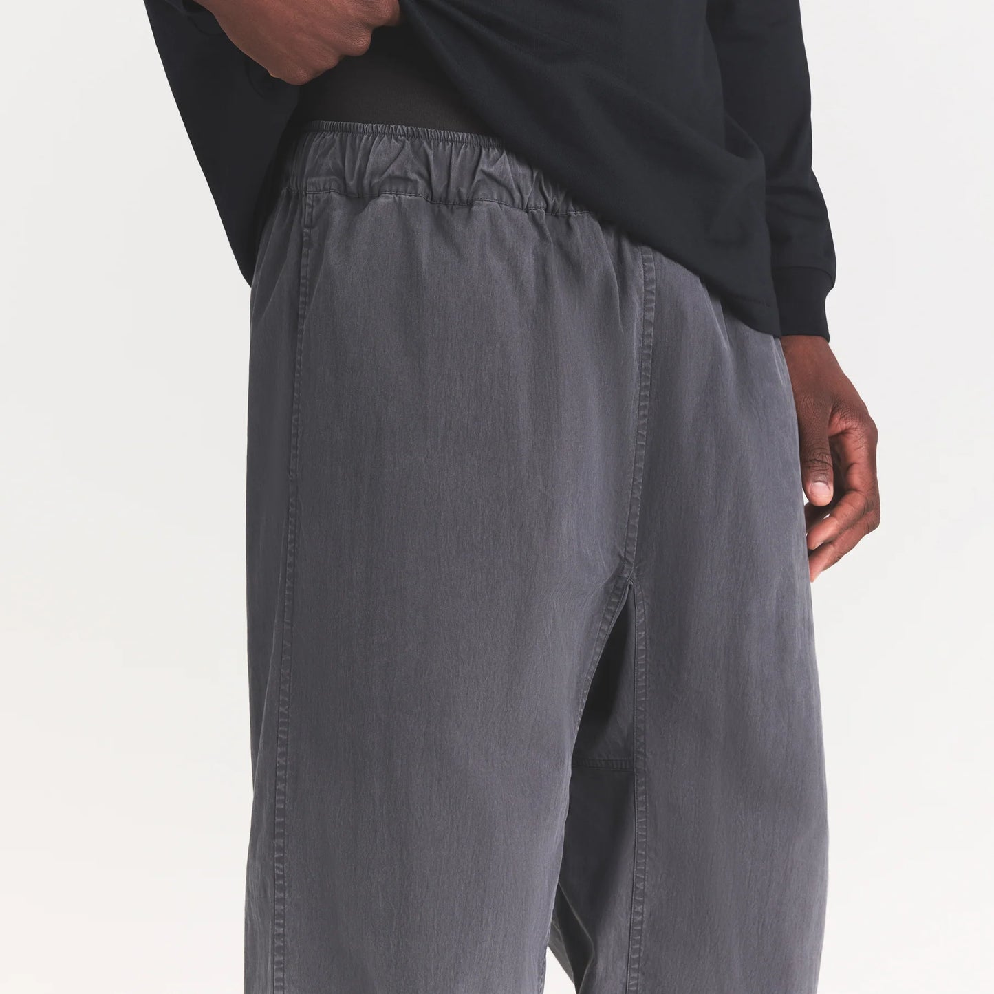 WOVEN MENS PULL-ON PANT | ASH