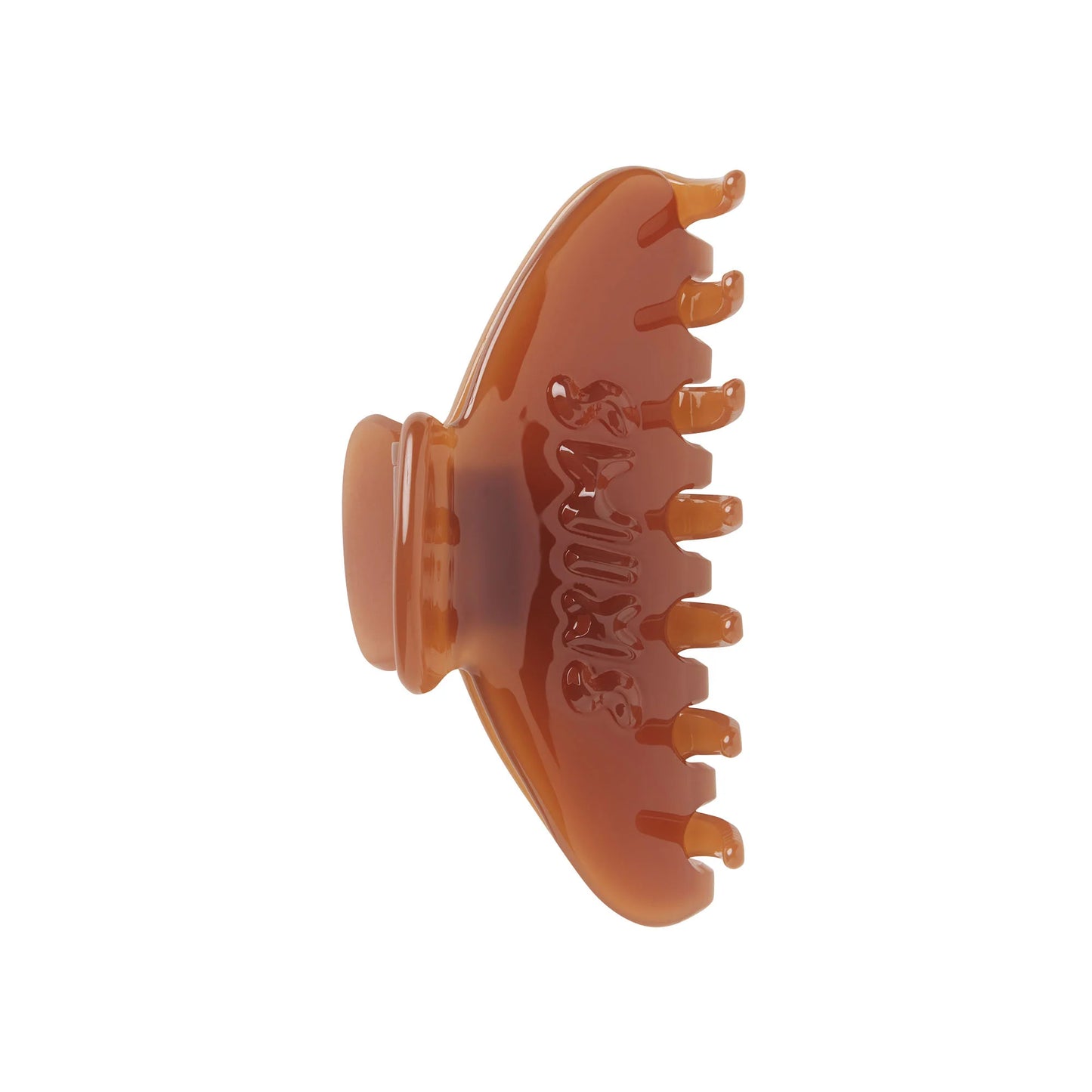 GETTING READY ACCESSORIES EMBOSSED LOGO CLAW CLIP | ALMOND