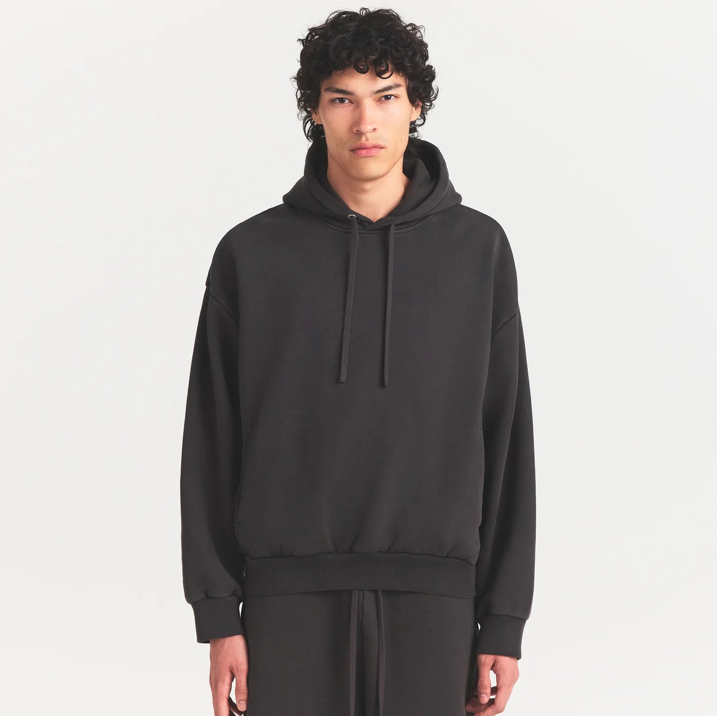 HEAVYWEIGHT FLEECE MENS HOODIE | WASHED ONYX