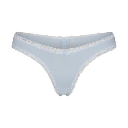 LIGHTWEIGHT COTTON LACE THONG | AIRSPACE