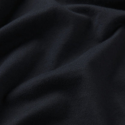 HEAVYWEIGHT COTTON MENS RELAXED CROPPED CREWNECK | OBSIDIAN