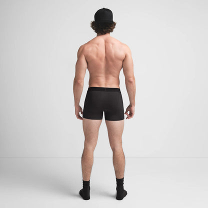 SKIMS COTTON MENS 3" BOXER BRIEF | ONYX