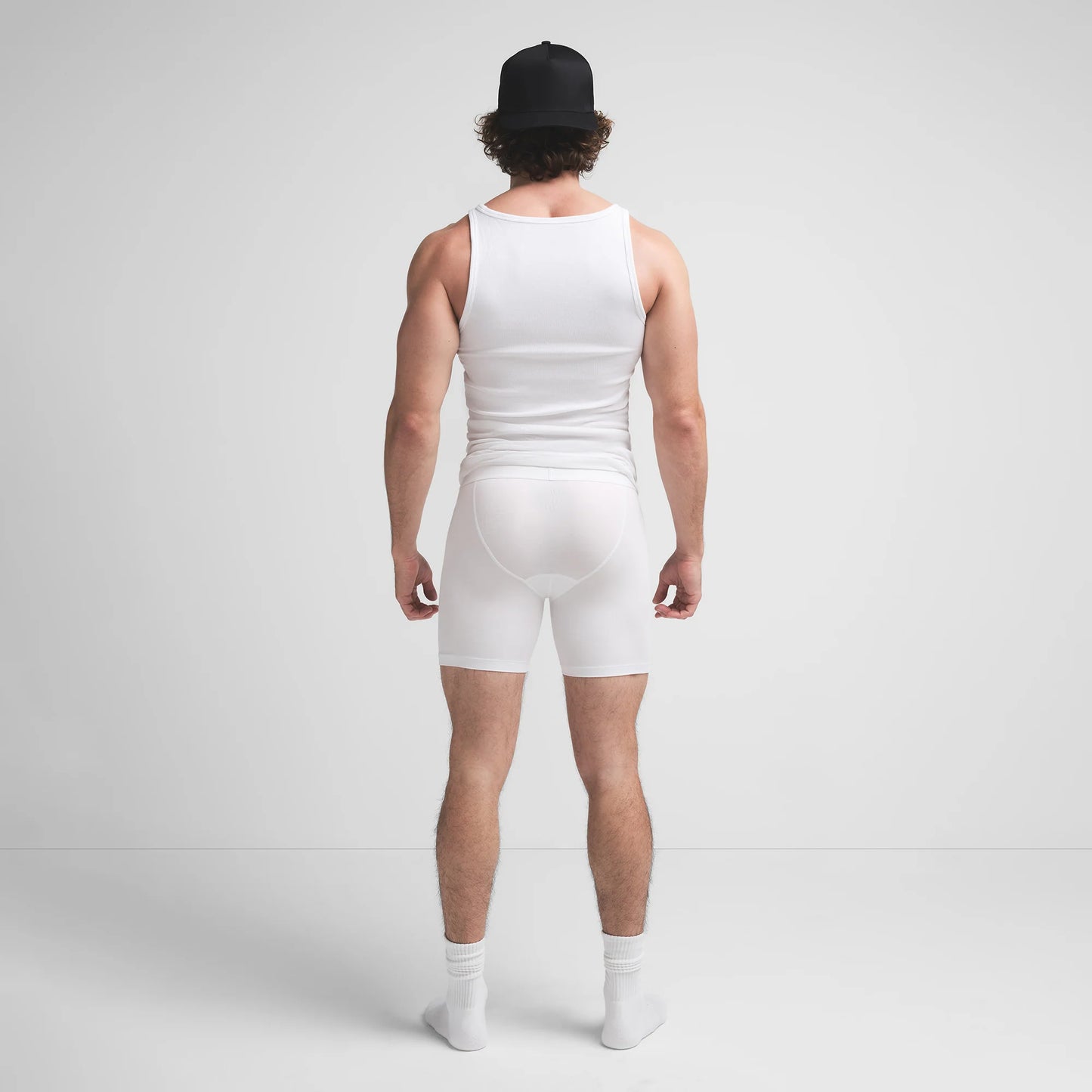 SKIMS COTTON MENS 5" BOXER BRIEF | CHALK