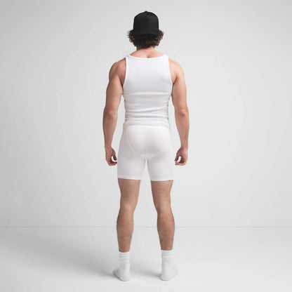 SKIMS COTTON MENS 5" BOXER BRIEF | CHALK