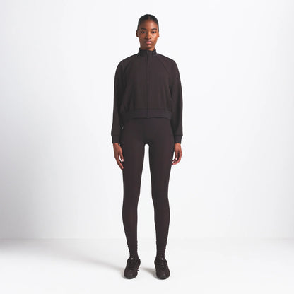 NikeSKIMS MATTE TRICOT TRACK JACKET | DARK ROAST