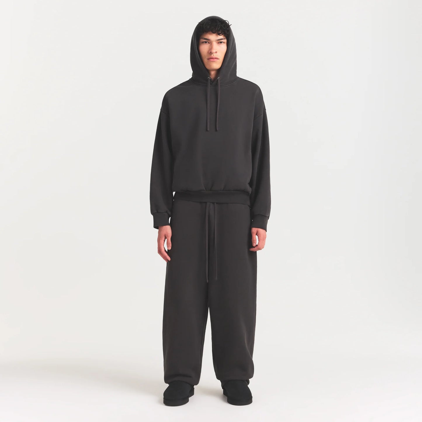 HEAVYWEIGHT FLEECE MENS HOODIE | WASHED ONYX