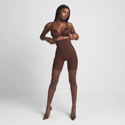 SKIMS BODY CORE SCULPT HIGH-WAISTED SHORT | COCOA