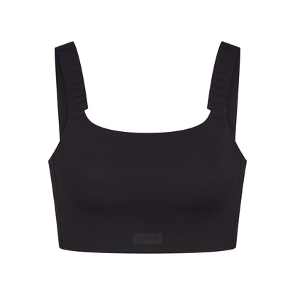 NikeSKIMS MATTE WIDE STRAP BRA | OBSIDIAN