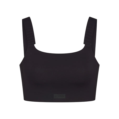 NikeSKIMS MATTE WIDE STRAP BRA | OBSIDIAN