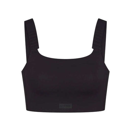 NikeSKIMS MATTE WIDE STRAP BRA | OBSIDIAN