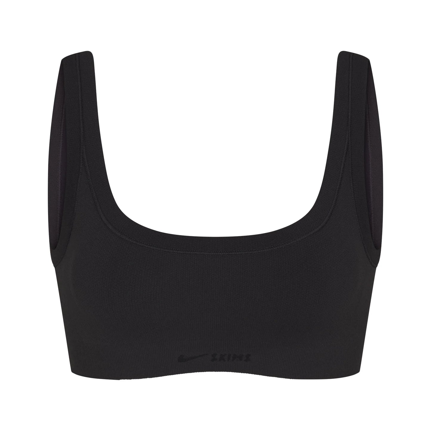 NikeSKIMS VINTAGE SEAMLESS SCOOP NECK BRA | OBSIDIAN