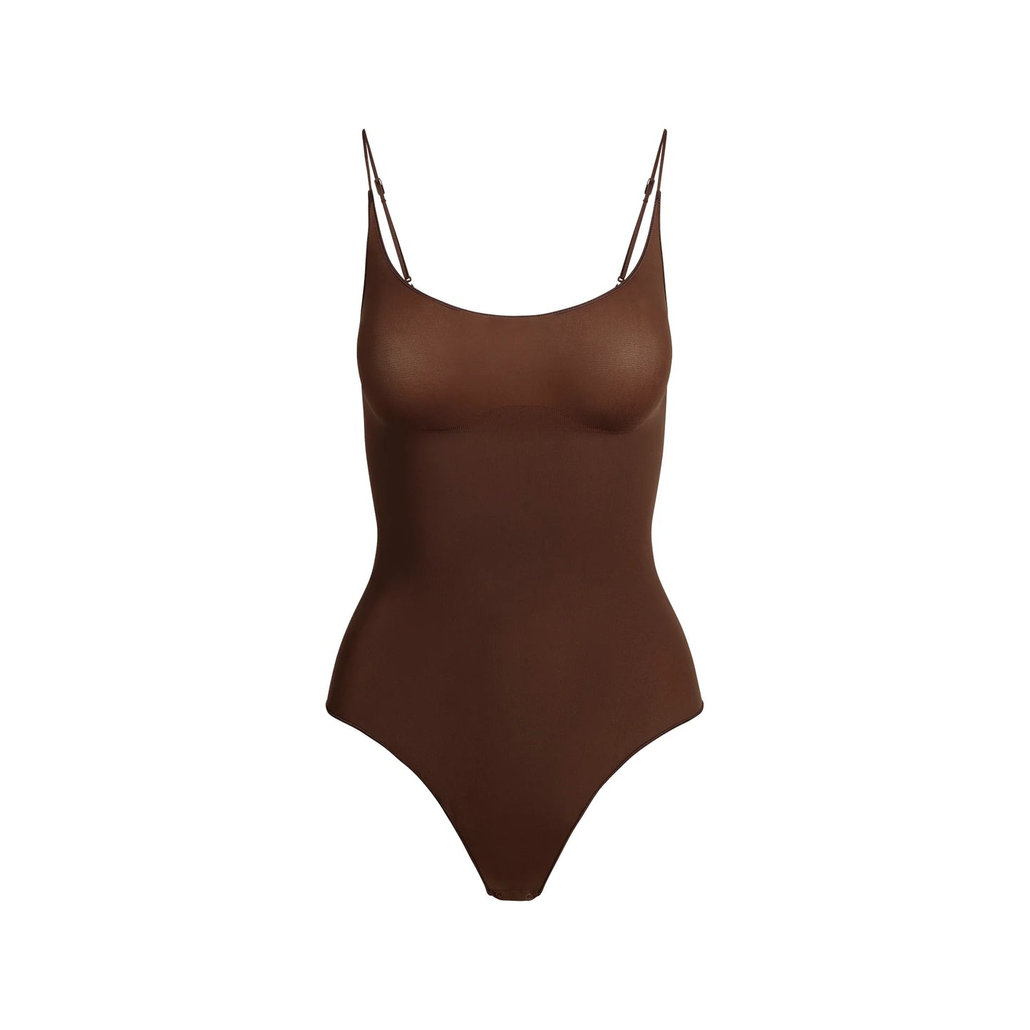 SHEER SEAMLESS THONG BODYSUIT | COCOA