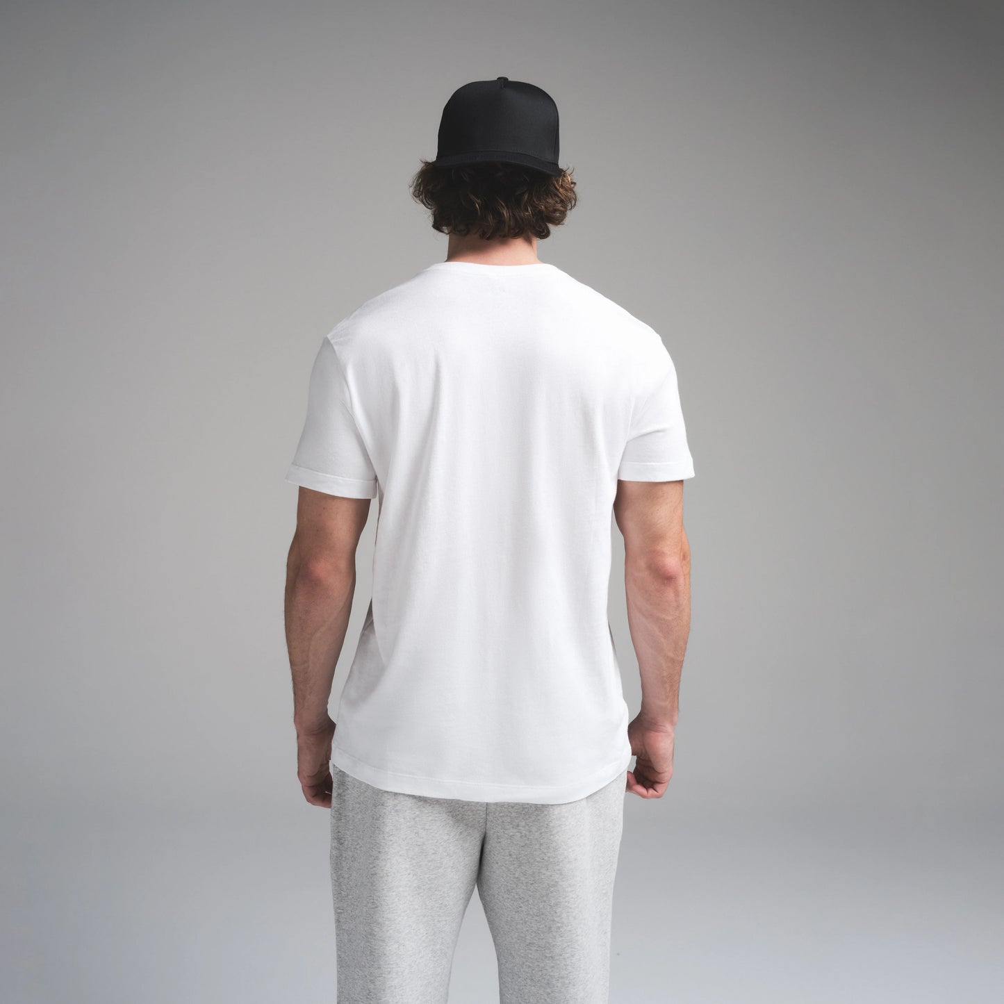 SKIMS COTTON MENS CLASSIC T-SHIRT | CHALK